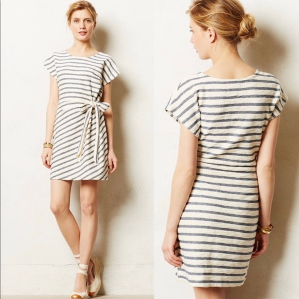 Anthro Saturday Sunday Isabel Tie Waist Dress